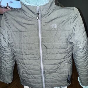 The North Face Reversible Jacket sz Youth XL Gray/Blue